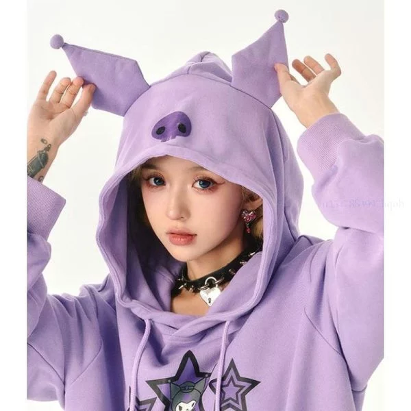 Sudadera Kuromi morada