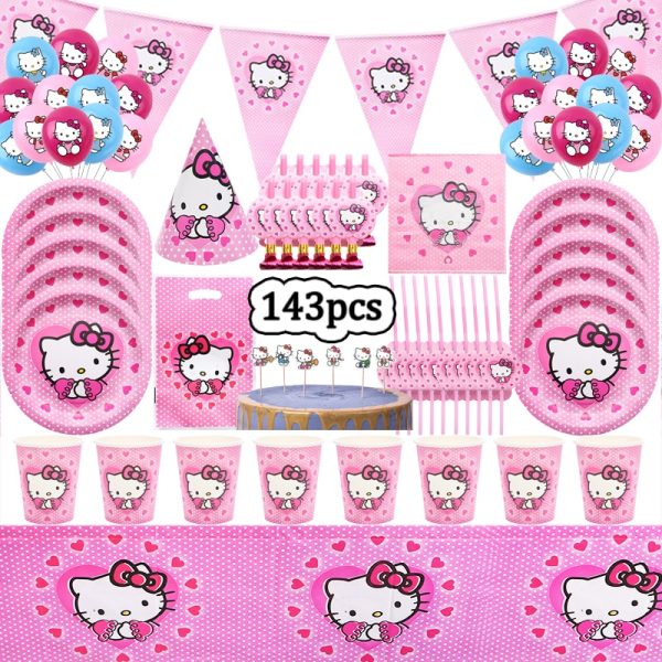 Decoracion de Cumpleaños de Hello Kitty
